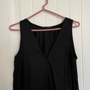 Zara Black Sleeveless Maxi Dress